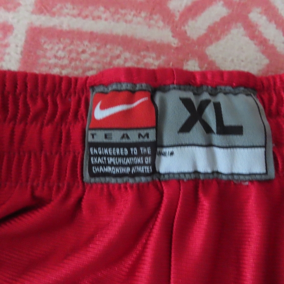 Kansas Jayhawks Shorts Adult XL Blue Red Nike Reversible Gym Basketball Mens - Picture 2 of 6